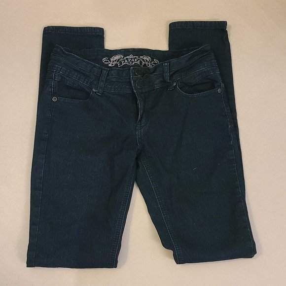 Women's Papaya Dark Wash Skinny Jeans - Picture 1 of 8